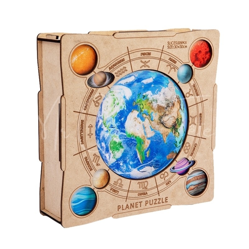Puzzle en Bois : La Terre (boîte)