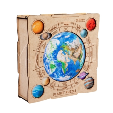 Puzzle en Bois : La Terre (boîte)