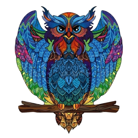 Puzzle en Bois : Le Hibou