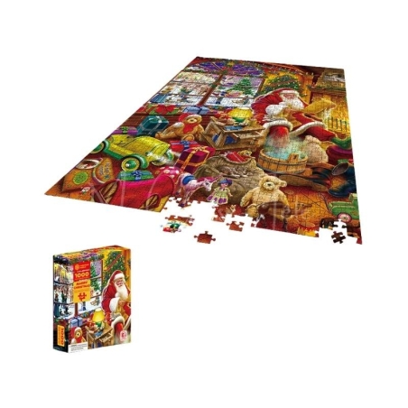 Puzzle : Le Père Noël Au Coin Du Feu