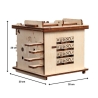 Casse-Tête En Bois : Coffre Fort Codé (dimensions) - Mr Casse-Tête