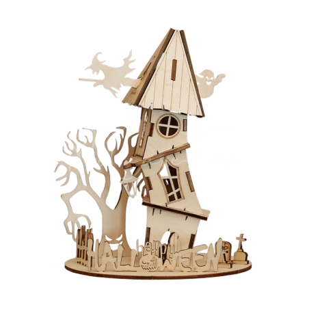 Puzzle 3D : Maison De La Sorcière D'Halloween - Mr Casse-Tête