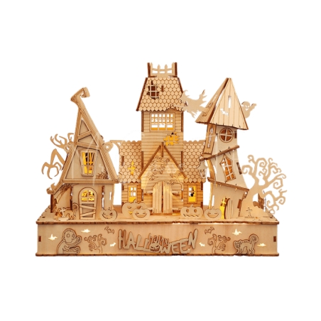 Puzzle 3D ⎪ Les 3 Maisons Hantées d'Halloween ⎪ Mr Casse-Tête