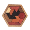 Casse-Tête en bois : Le Tangram Hexagonal