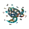 Puzzle En Bois : La Tortue de Mer - Pièces - Mr Casse-Tête