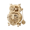 Puzzle 3D En Bois : Le Hibou Horloge - Vue derrière - Mr Casse-Tête