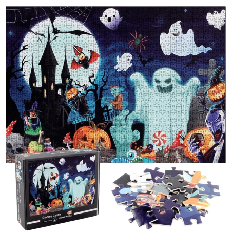 Puzzle 1000 Pièces - La Nuit d'Halloween - Mr Casse-Tête