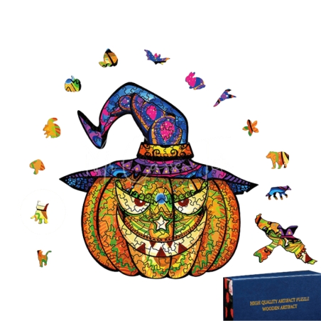 Puzzle bois - La Citrouille D'Halloween - Mr Casse-Tête