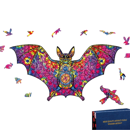 Puzzle En Bois : La Chauve-Souris Diabolique - Mr Casse-Tête
