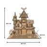 Puzzle 3D : Le Château Hanté d'Halloween - Dimensions - Mr Casse-Tête