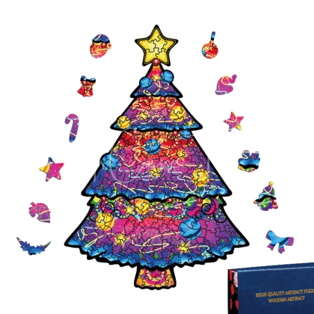 Puzzle En Bois : Le Sapin Extraordinaire De Noël - Mr Casse-Tête