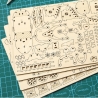 Puzzle 3D : L'Aérostat - Planches de pièces - Mr Casse-Tête