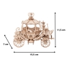 Puzzle 3D en bois : Le Carrosse Magique - Dimensions - Mr Casse-Tête