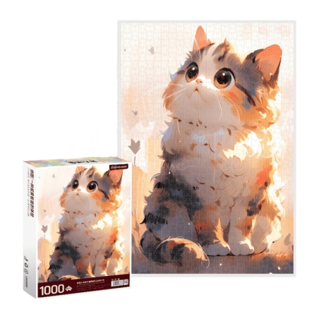 Puzzle 1000 Pièces : Le Chaton Aux Grands Yeux - Mr Casse-Tête