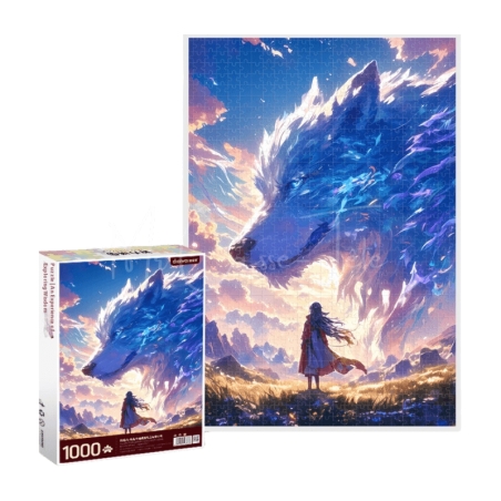 Puzzle 1000 Pièces ⎪ Le Loup Et La Petite Fille ⎪ Mr Casse-Tête