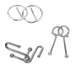 Casse-Tête En Métal : 3 Grandes Boucles - Lot n°1 - Mr Casse-Tête
