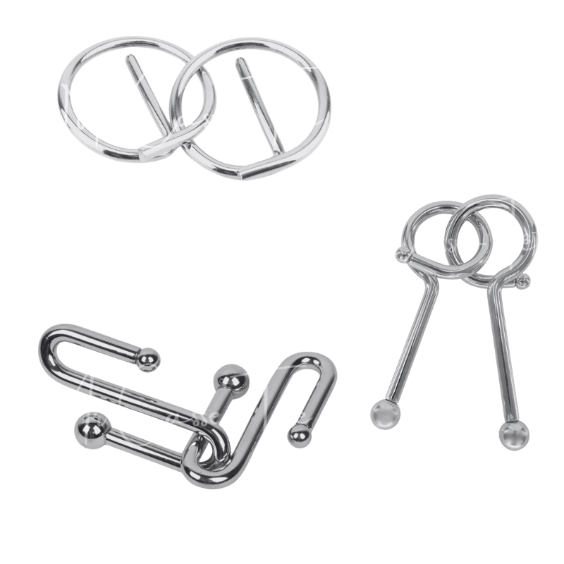 Casse-Tête En Métal : 3 Grandes Boucles - Lot n°1 - Mr Casse-Tête