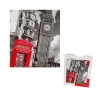 Grand Puzzle De 1000 Pièces : Londres Et Le Téléphone Rouge (En Noir Et Blanc) - Mr Casse-Tête