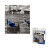 Grand Puzzle De 1000 Pièces : La Gondole Bleue de Venise (En Noir Et Blanc) - Mr Casse-Tête