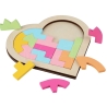 Casse-Tête En Bois : Un Cœur De Tangram Multicolore - Autre vue - Mr Casse-Tête