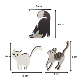 Casse-Tête En Bois : Maman Chat - Dimensions - Mr Casse-tête