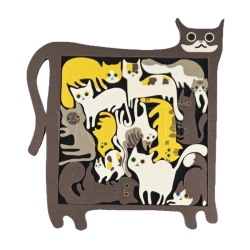 Casse-Tête En Bois : Maman Chat - Mr Casse-tête