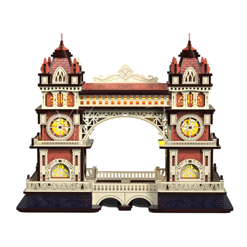 Puzzle 3D - Le Vieux Pont Anglais En Bois - Mr Casse-Tête