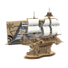 Vue de l'emballage et  du puzzle 3D en bois du navire l'Étoile de Belhaven assemblé - Proposé par Mr Casse-Tête