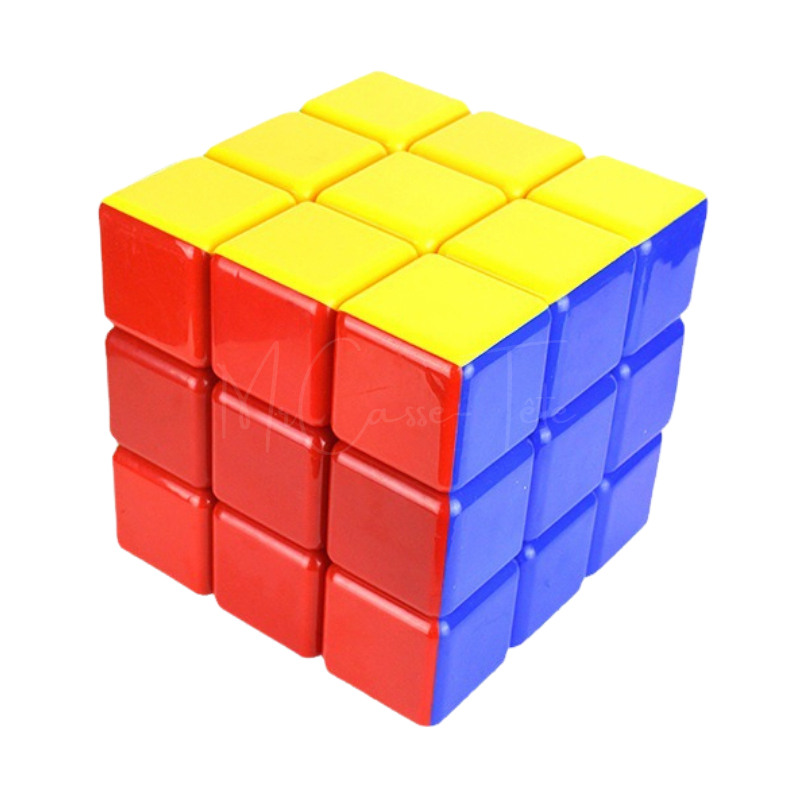 Vue de dessus du Cube géant pédagogique de 18 cm de côté - Mr Casse-Tête