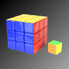 Comparaison du Cube géant 3x3 pédagogique à côté d'un cube classique - Mr Casse-Tête
